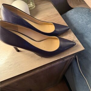 Elegant Navy Blue Women's Heels